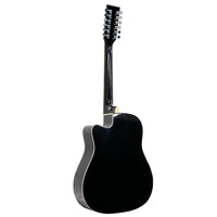 Karrera 12-String Acoustic Guitar with EQ - Black Kings Warehouse 