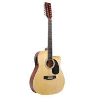 Karrera 12-String Acoustic Guitar with EQ - Natural Kings Warehouse 