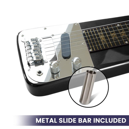 Karrera 29in 6-String Lap Steel Hawaiian Guitar - Black Kings Warehouse 