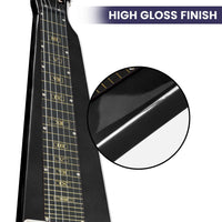 Karrera 29in 6-String Lap Steel Hawaiian Guitar - Black Kings Warehouse 