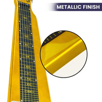 Karrera 29in 6-String Lap Steel Hawaiian Guitar - Metallic Gold Kings Warehouse 