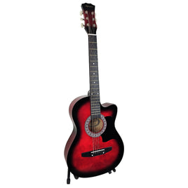 Karrera 38in Pro Cutaway Acoustic Guitar with guitar bag - Red Burst Audio & Video Kings Warehouse 