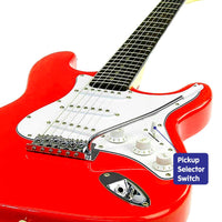 Karrera 39in Electric Guitar - Red Kings Warehouse 