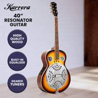 Karrera 40in Resonator Guitar - Sunburst Kings Warehouse 