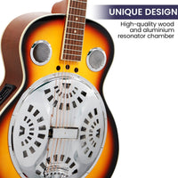 Karrera 40in Resonator Guitar - Sunburst Kings Warehouse 