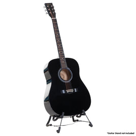 Karrera 41in Acoustic Wooden Guitar with Bag - Black Kings Warehouse 