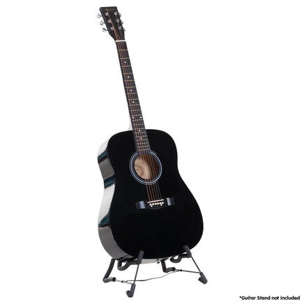 Karrera 41in Acoustic Wooden Guitar with Bag - Black Kings Warehouse 