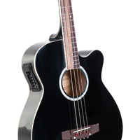 Karrera 43in Acoustic Bass Guitar - Black Kings Warehouse 