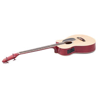 Karrera 43in Acoustic Bass Guitar with electric pickup - Natural Kings Warehouse 