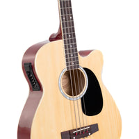 Karrera 43in Acoustic Bass Guitar with electric pickup - Natural Kings Warehouse 