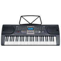 Karrera 61 Keys Electronic Keyboard Piano with Stand - Black Kings Warehouse 