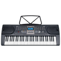 Karrera 61 Keys Electronic LED Keyboard Piano with Stand - Black Kings Warehouse 