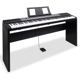 Karrera 88 Keys Electronic Keyboard Piano with Stand Black Kings Warehouse 
