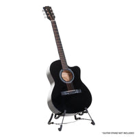 Karrera Acoustic Cutaway 40in Guitar - Black Kings Warehouse 