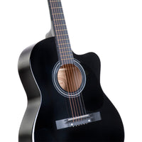 Karrera Acoustic Cutaway 40in Guitar - Black Kings Warehouse 