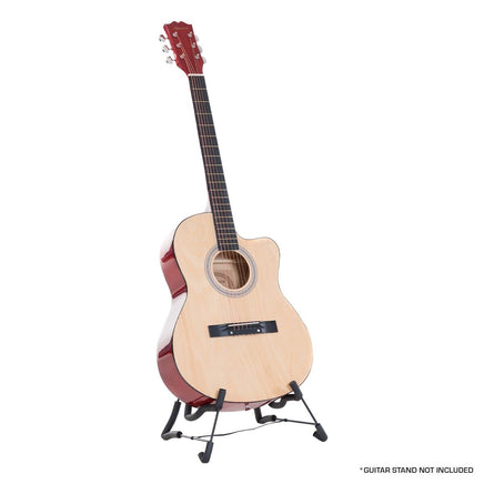 Karrera Acoustic Cutaway 40in Guitar - Natural Kings Warehouse 
