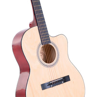 Karrera Acoustic Cutaway 40in Guitar - Natural Kings Warehouse 