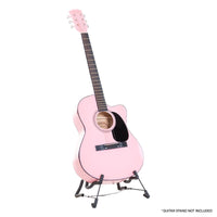 Karrera Acoustic Cutaway 40in Guitar - Pink Kings Warehouse 