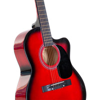 Karrera Acoustic Cutaway 40in Guitar - Red Kings Warehouse 