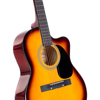 Karrera Acoustic Cutaway 40in Guitar - Sunburst Kings Warehouse 