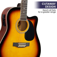 Karrera Acoustic Guitar 12-String with EQ - Sunburst Kings Warehouse 