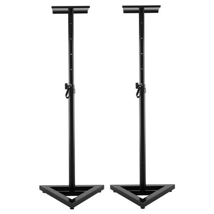 Karrera Adjustable Floor Speaker Stand Surround Sound - Black Kings Warehouse 
