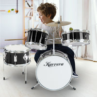 Karrera Children's 4pc Drum Kit - Black Kings Warehouse 