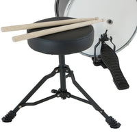 Karrera Children's 4pc Drum Kit - Black Kings Warehouse 