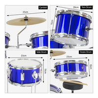 Karrera Children's 4pc Drum Kit - Blue Kings Warehouse 