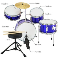 Karrera Children's 4pc Drum Kit - Blue Kings Warehouse 