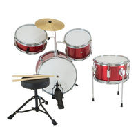 Karrera Children's 4pc Drum Kit - Red Kings Warehouse 