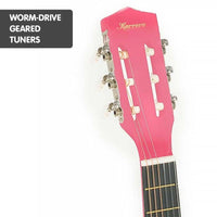 Karrera Childrens Acoustic Guitar Kids - Pink Kings Warehouse 