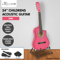 Karrera Childrens Acoustic Guitar Kids - Pink Kings Warehouse 