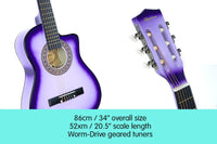 Karrera Childrens Acoustic Guitar Kids - Purple Kings Warehouse 