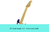 Karrera Electric Childrens Kids Guitar - Blue Kings Warehouse 