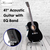 Karrera Electronic Acoustic Guitar 41in - Black Kings Warehouse 