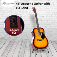 Karrera Electronic Acoustic Guitar 41in - Sunburst Kings Warehouse 