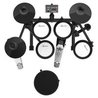 Karrera TDX-16 Electronic Drum Kit with LCD, Toms, Snares Quiet Mesh Pads & Pedals, Adjustable Stool, Headphones Audio & Video Kings Warehouse 