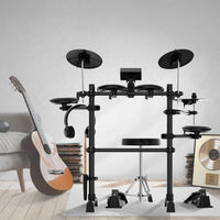 Karrera TDX-16 Electronic Drum Kit with LCD, Toms, Snares Quiet Mesh Pads & Pedals, Adjustable Stool, Headphones Audio & Video Kings Warehouse 