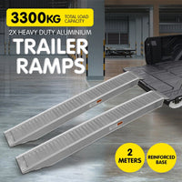 Kartrite 2x Heavy Duty Aluminium Loading Ramps - 2m Kings Warehouse 