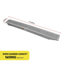 Kartrite 2x Heavy Duty Aluminium Loading Ramps - 2m Kings Warehouse 