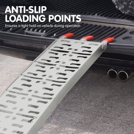 Kartrite Aluminium Folding Loading Ramp Atv Motorbike Motorcycle Golf Buggy Trailer Auto Accessories Kings Warehouse 