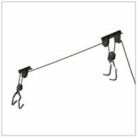 Kayak Bike Hoists Hanger Ladder Ceiling Mount 55kg Capacity Hooks Pulleys Home & Garden Kings Warehouse 