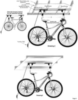 Kayak Bike Hoists Hanger Ladder Ceiling Mount 55kg Capacity Hooks Pulleys Home & Garden Kings Warehouse 