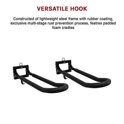 Kayak Canoe Wall Rack Storage Brackets Kings Warehouse 