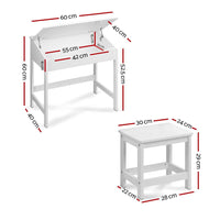 Keezi 2PCS Kids Table and Chairs Set Activity Children Playing Toys Study Desk Baby & Kids Kings Warehouse 