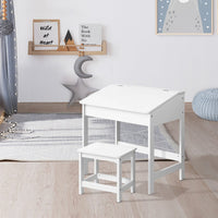 Keezi 2PCS Kids Table and Chairs Set Activity Children Playing Toys Study Desk Baby & Kids Kings Warehouse 
