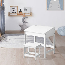 Keezi 2PCS Kids Table and Chairs Set Activity Children Playing Toys Study Desk Baby & Kids Kings Warehouse 