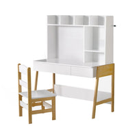 Keezi 2PCS Kids Table and Chairs Set Study Activity Toys Storage Desk Drawer Baby & Kids Kings Warehouse 