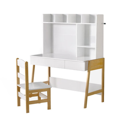 Keezi 2PCS Kids Table and Chairs Set Study Activity Toys Storage Desk Drawer Baby & Kids Kings Warehouse 